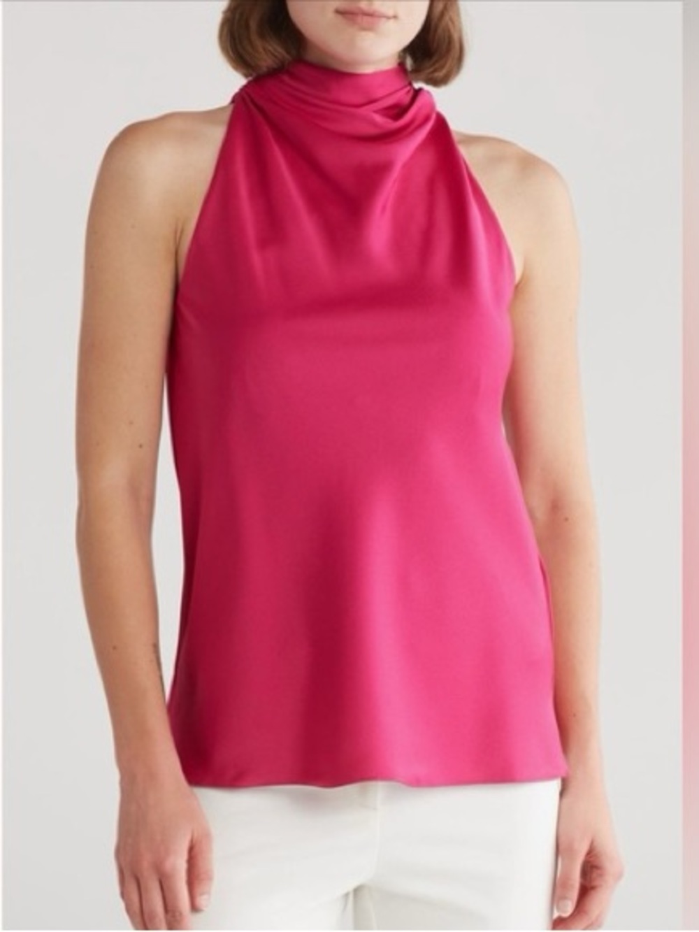 NWT Ted baker London cowl neck sleeveless top pink size 0